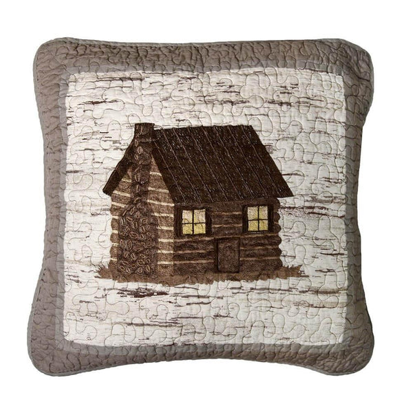 Quilted Cabin Pillow - Gifts for You 'n Me