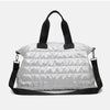 Quilted Nylon Oversize Travel Bag - White / One Size