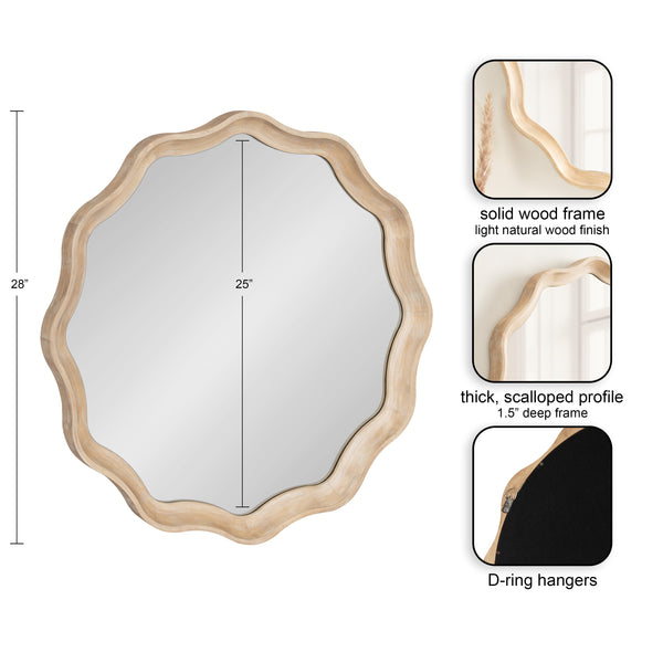 Hatherleigh Round Scallop Mirror