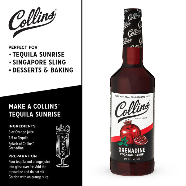 Grenadine Cocktail Syrup 32 oz