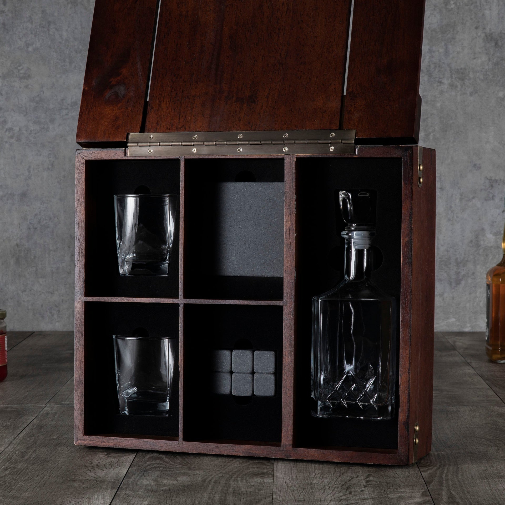 Whiskey Box Gift Set with Decanter Picnic Time Family of Brands