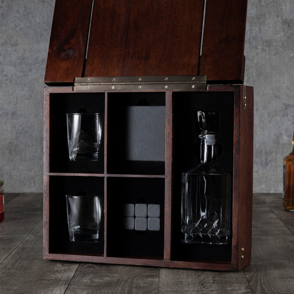 Whiskey Box Gift Set with Decanter Picnic Time Family of Brands