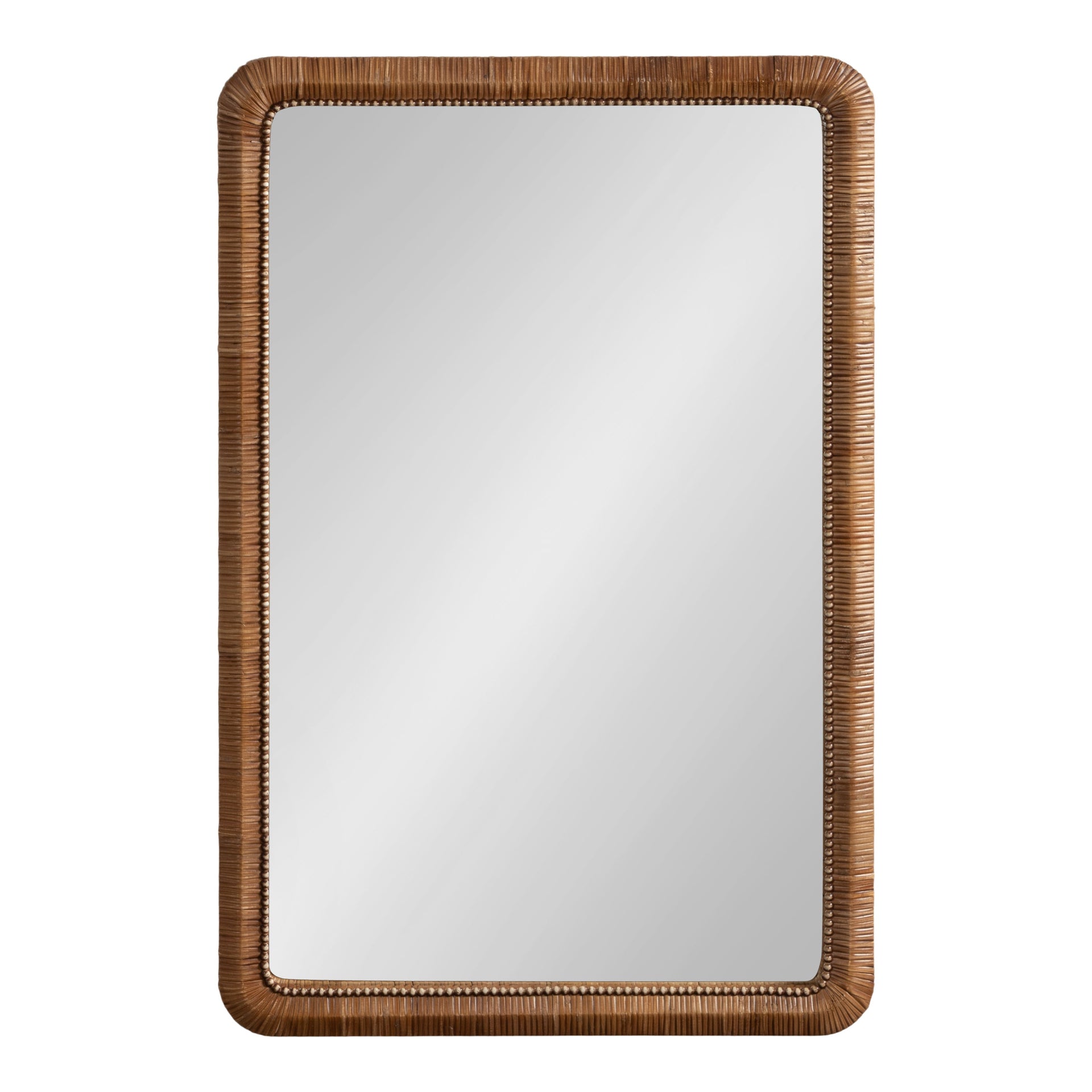 Rahfy Beaded Rectangle Framed Mirror