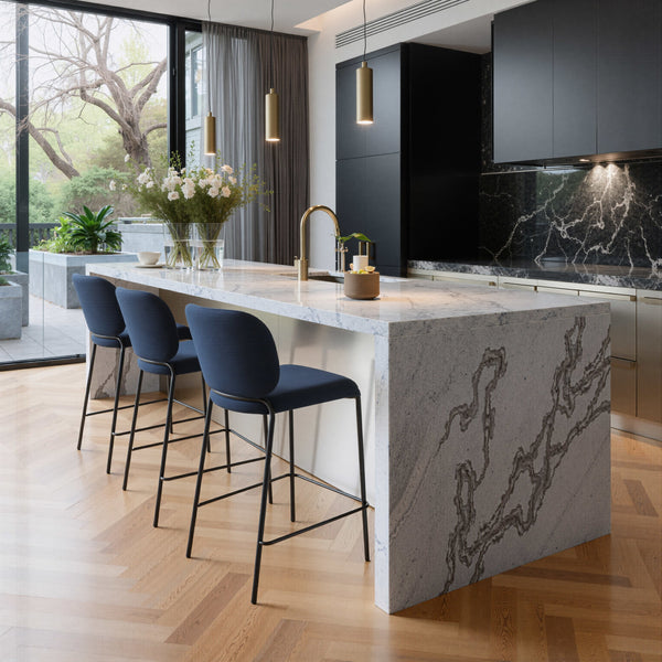 Plat Counter Stool (Set of 2) Blue