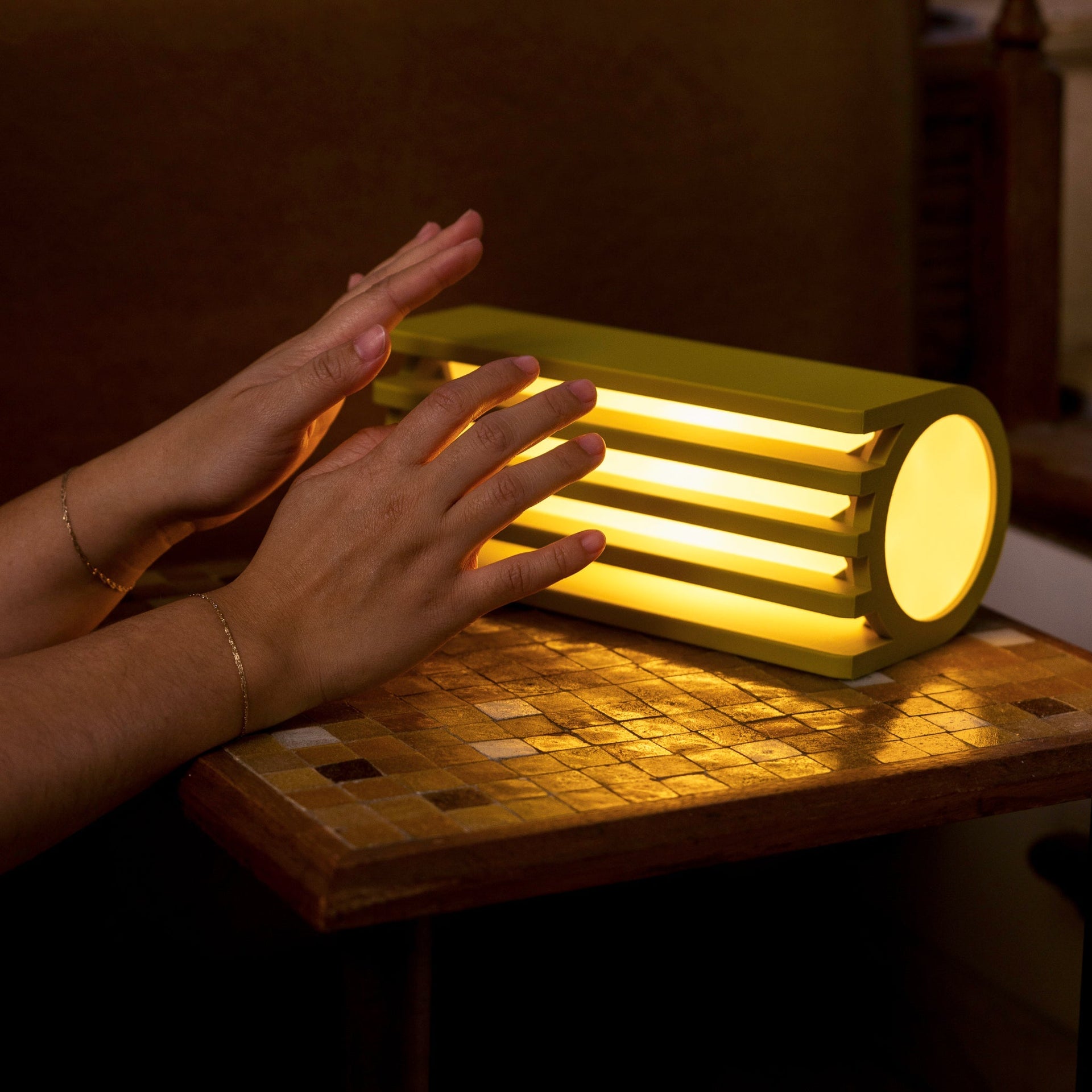 Radiator Table Lamp - Mustard Terra Labs