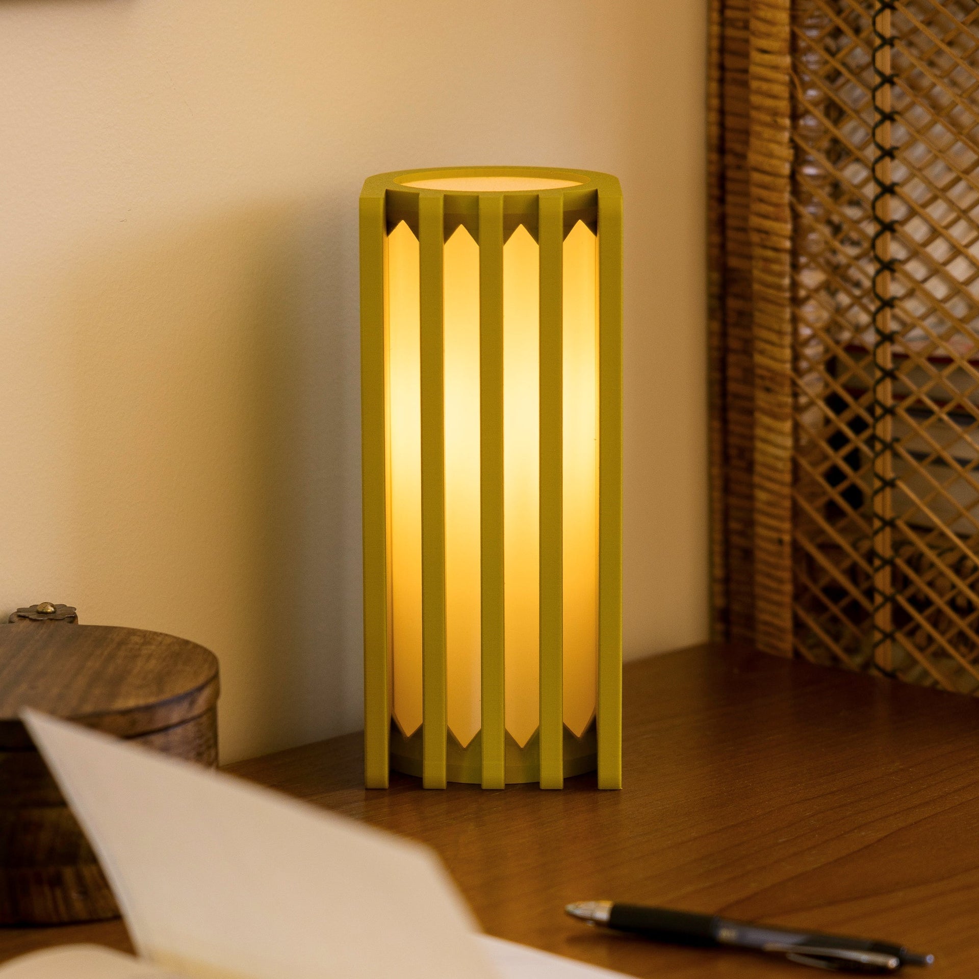 Radiator Table Lamp - Mustard Terra Labs