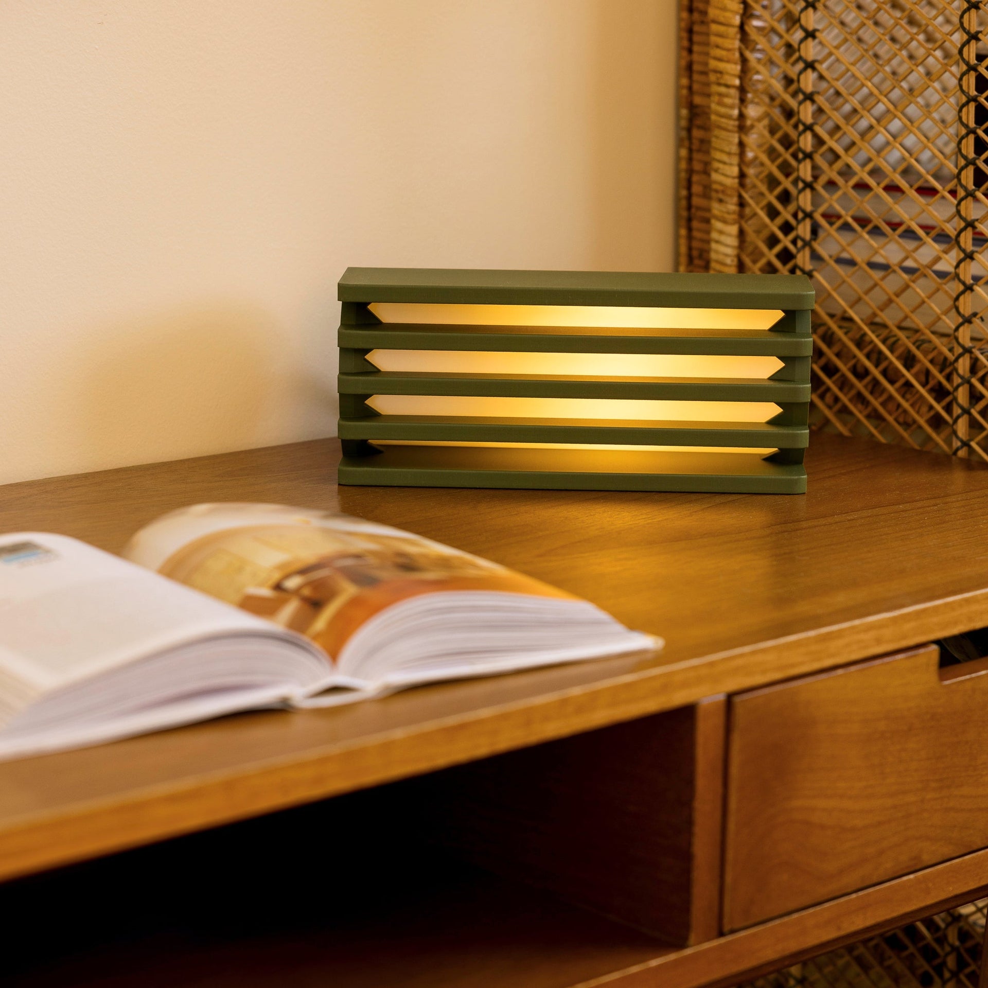 Radiator Table Lamp - Olive Terra Labs