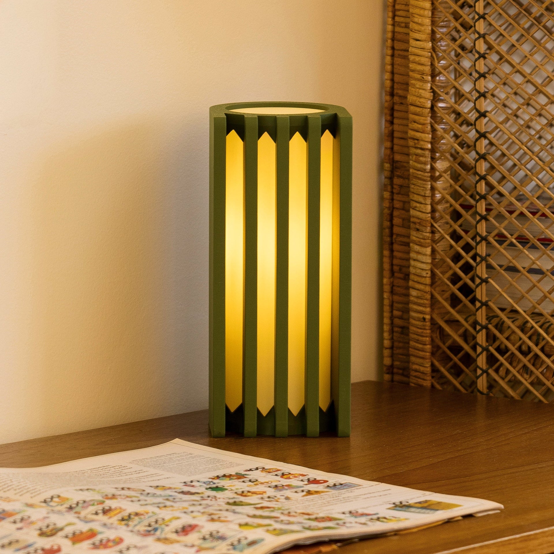 Radiator Table Lamp - Olive Terra Labs