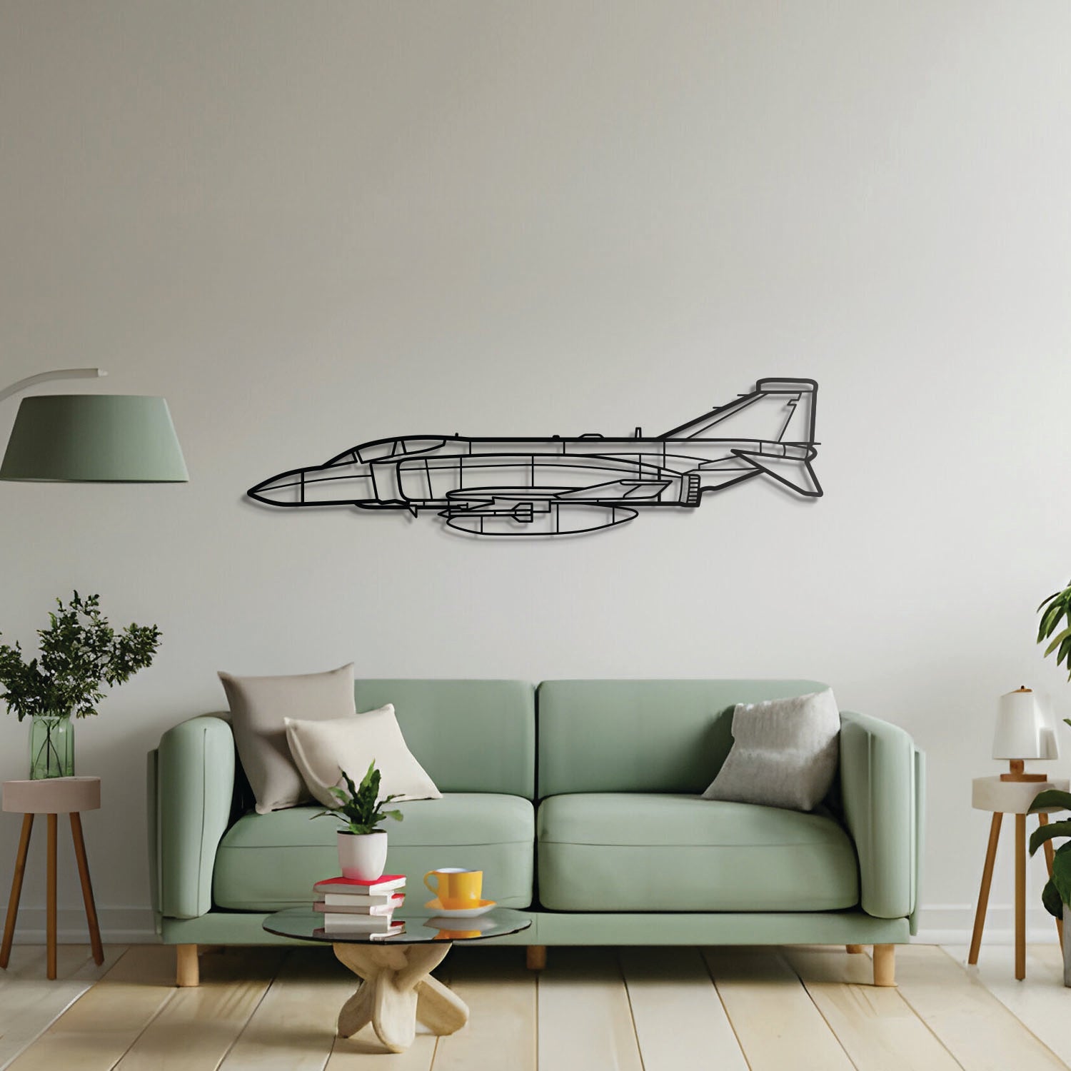 RAF F-4K Phantom Metal Aircraft Wall Art - NCP0244