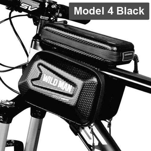 Rainproof Bicycle Bag Frame Front Top Tube Cycling Bag Reflective 6.5in Phone Case Touchscreen Bag Bike Accessories Bike Phone Bag Bicycle Bag Front Frame Pouch Top Tube Pouch Waterproof Bike Holder Accessories Bag Mount Handlebar Cell Phone