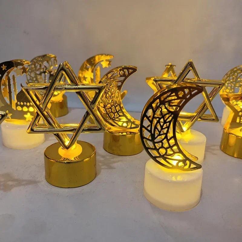 Ramadan Lamp - Star and Moon Ceramic Desk