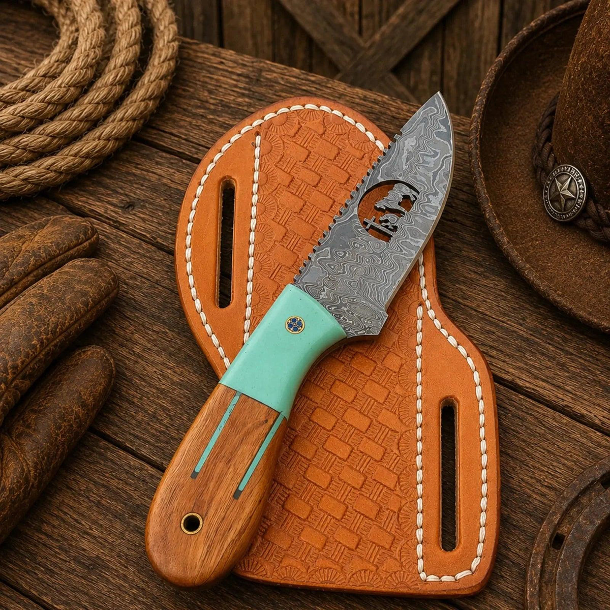 Ranch Field Knife with Sheath – 3.5