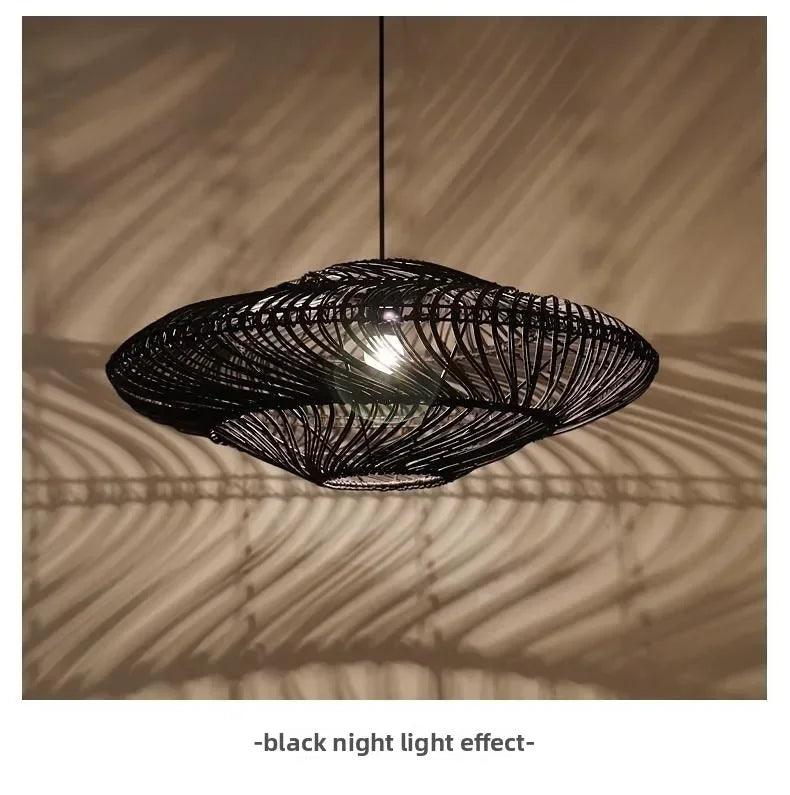 Rattan Chandelier Large