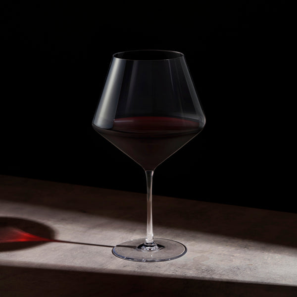 Liminal Burgundy Wine Glasses, Set of 4