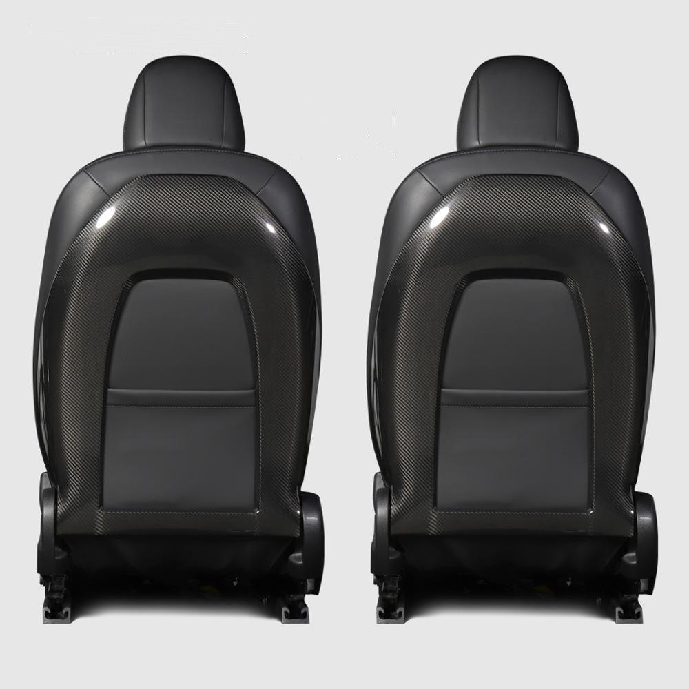Back Seat Cover for Model 3 / Y - Real Carbon Fiber Interior Mods