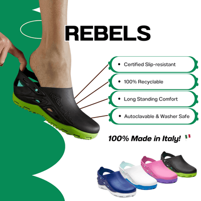 Calzuro Rebel Black/Bright Green