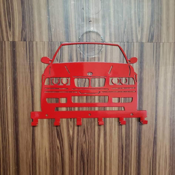 E36 M3 Key Hanger Steel Wall Mounted Key Rack – Classic BMW Organizer for Garage Entryway Office Car Lover Gift Martin Metalwork LLC