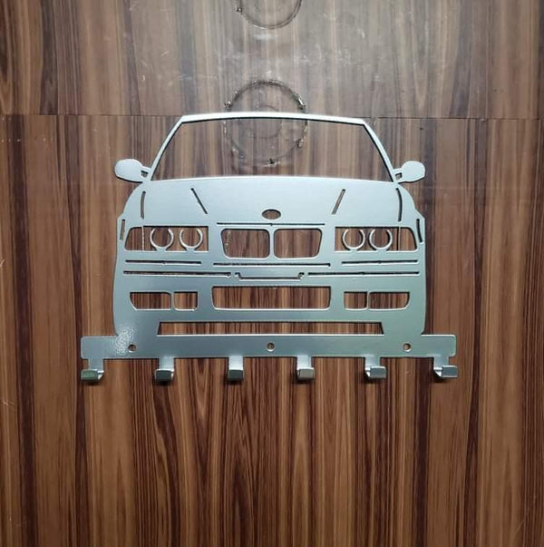 E36 M3 Key Hanger Steel Wall Mounted Key Rack – Classic BMW Organizer for Garage Entryway Office Car Lover Gift Martin Metalwork LLC