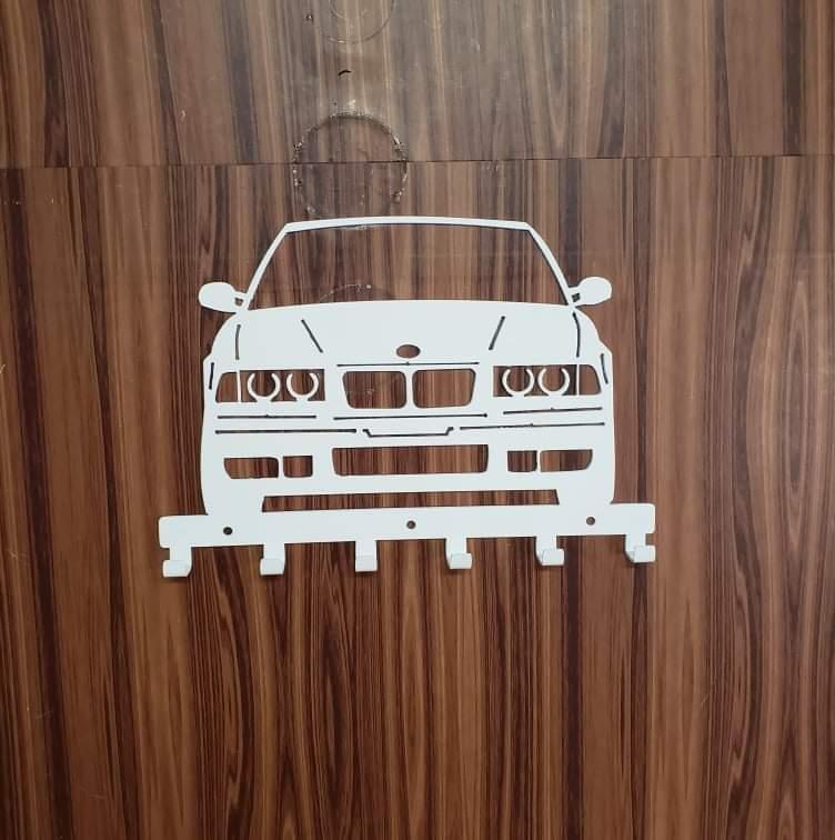 E36 M3 Key Hanger Steel Wall Mounted Key Rack – Classic BMW Organizer for Garage Entryway Office Car Lover Gift Martin Metalwork LLC