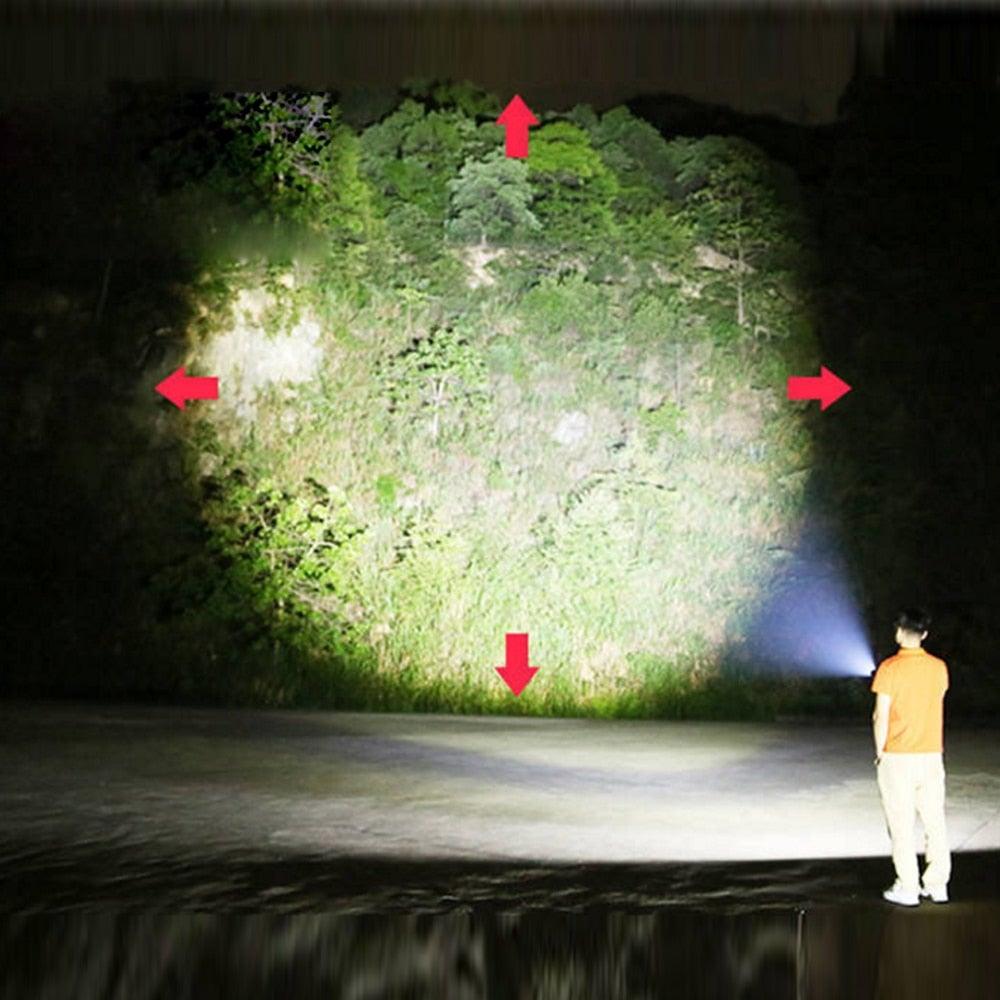 Rechargable Mini Portable Waterproof USB LED  Pocket LED Flashlight Hight Super Bright Flashlight Telescopic Zoom Water Resistant Torch  Great For Indoor/Outdoor Activities Night Camping Hiking