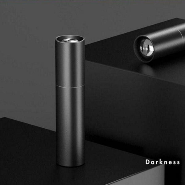 Rechargable Mini Portable Waterproof USB LED  Pocket LED Flashlight Hight Super Bright Flashlight Telescopic Zoom Water Resistant Torch  Great For Indoor/Outdoor Activities Night Camping Hiking
