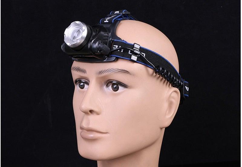 Rechargeable Adjustable 10000LM Led Headlamp Micro USB Charger Flashlight Head Lamp Portable Light Torch Flashlight For Night Work Camping Hiking  Walking