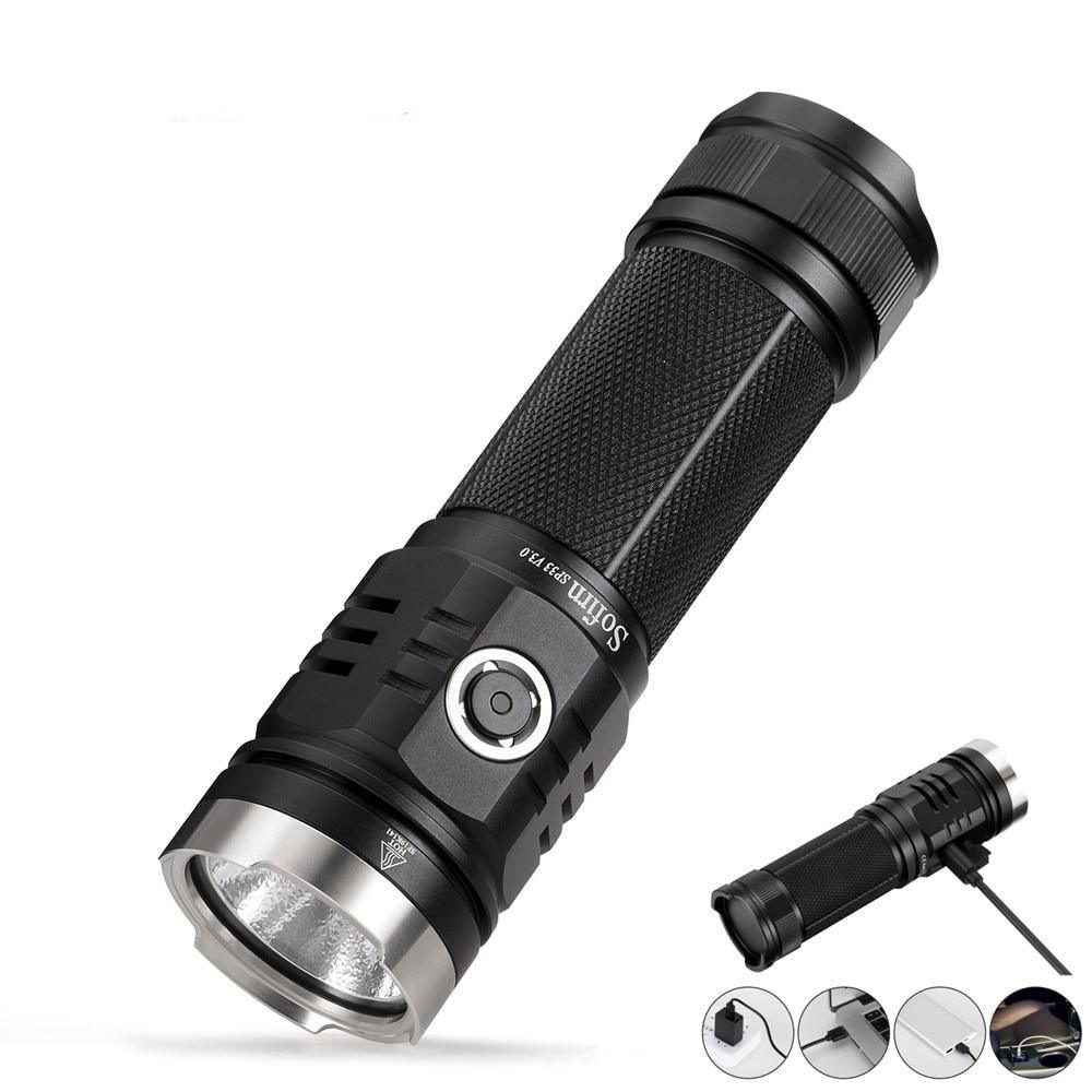 Rechargeable Adjustable  Flashlight High Lumen Powerful Waterproof Portable Cree USB LED Super Bright Flashlight Pocket Size Torch Light For Camping Hiking Riding