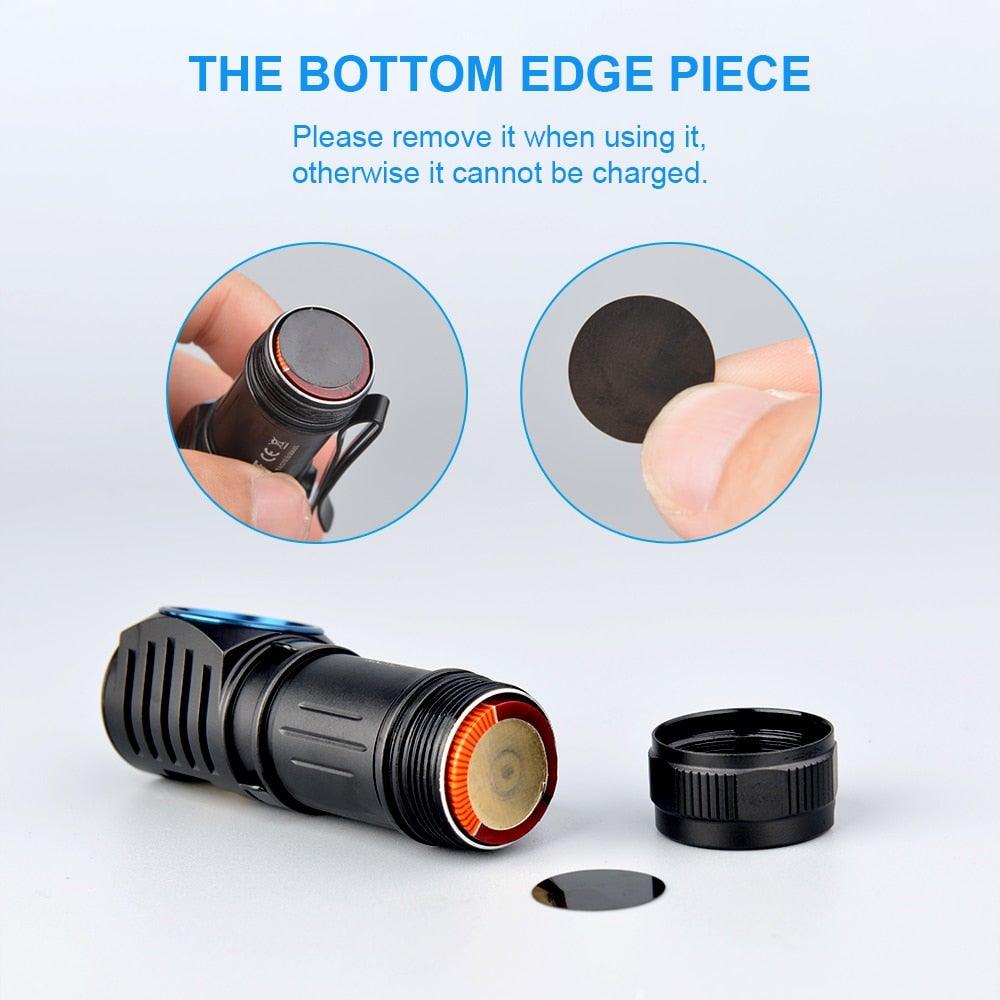 Rechargeable High Lumen Super Bright Powerful LED CREE XP-L HI  Flashlight Magnetic Water & Impact Resistant Handheld Flashlights  For Outdoor Camping Hiking Riding