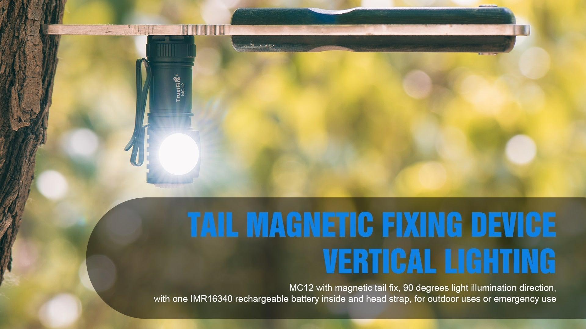 Rechargeable High Lumen Super Bright Powerful LED CREE XP-L HI  Flashlight Magnetic Water & Impact Resistant Handheld Flashlights  For Outdoor Camping Hiking Riding