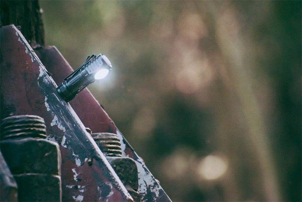 Rechargeable High Lumen Super Bright Powerful LED CREE XP-L HI  Flashlight Magnetic Water & Impact Resistant Handheld Flashlights  For Outdoor Camping Hiking Riding