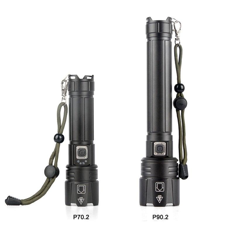 Rechargeable LED Flashlight High Lumen USB Ultra Bright Adjustable Powerful Zoomable Flashlight Water Resistant For  Daily Household and Outdoor Camping Hiking Riding Running