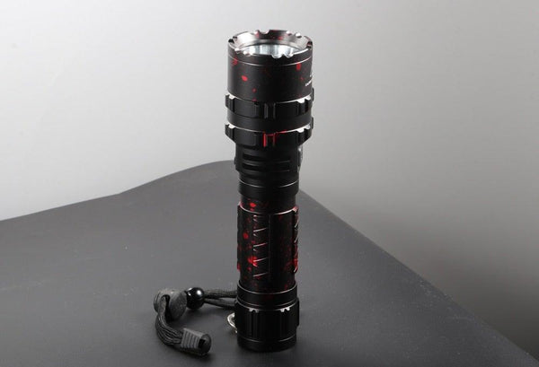 Rechargeable  LED Tactical Flashlights Waterproof Powerful High Lumen Super  Bright Power LED Aluminum Flashlight For Hiking Outdoor Camping Fishing Jogging Running HouseholdPowerful Light