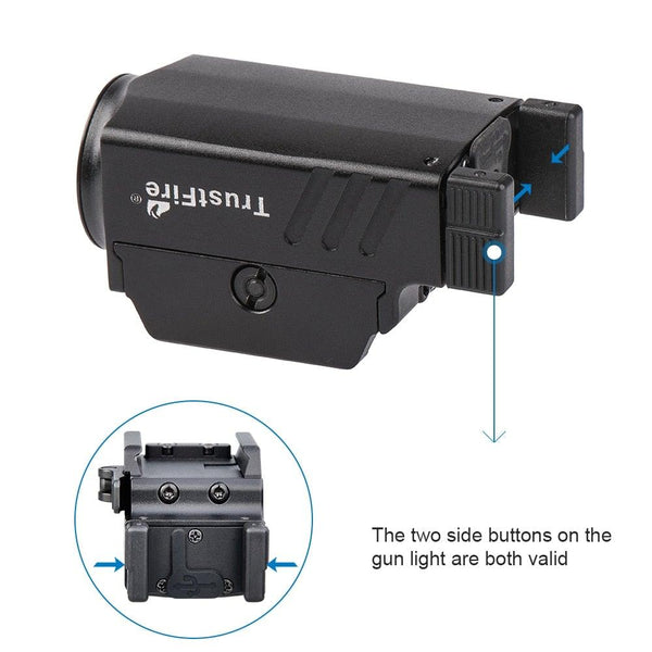 Rechargeable Spotlight Flashlight Waterproof  Adjustable High Lumen Super Bright USB LED Tactical Flashlight Gift Giving Torch Rail Mounted Flashlight For Outdoor Camping Hiking Fishing Jogging Walking