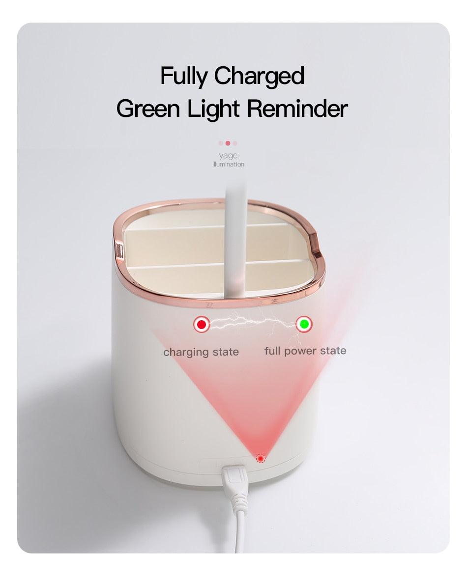 Rechargeable Table Lamp Storage Pen Holder Lamps Table 18 PCS LED Touch Table Lamp USB Hose Phone Stand Student Desk Lamp Decorative Table Lamp Cute Study Lamps for Bedroom Décor