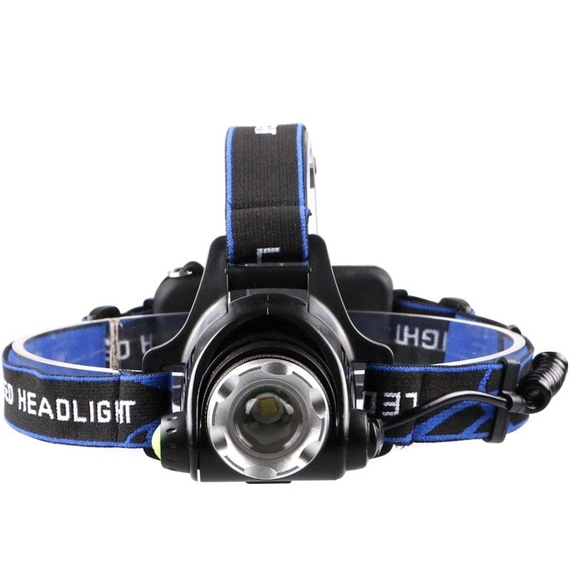 Rechargeable Ultra-bright High Lumen LED Headlamp Hands-Free USB Zoomable Headlight Waterproof  Super Bright Head Lights For Fishing Camping Hiking Riding JoggingTorch Flashlight