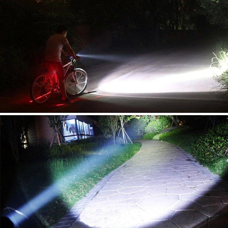 Rechargeable USB Charger High Lumen LED  Light Tactical Flashlight With Rail Mount Led Light White Tactical  Flashlight Pressure Switch For Long Distance Night Hunting