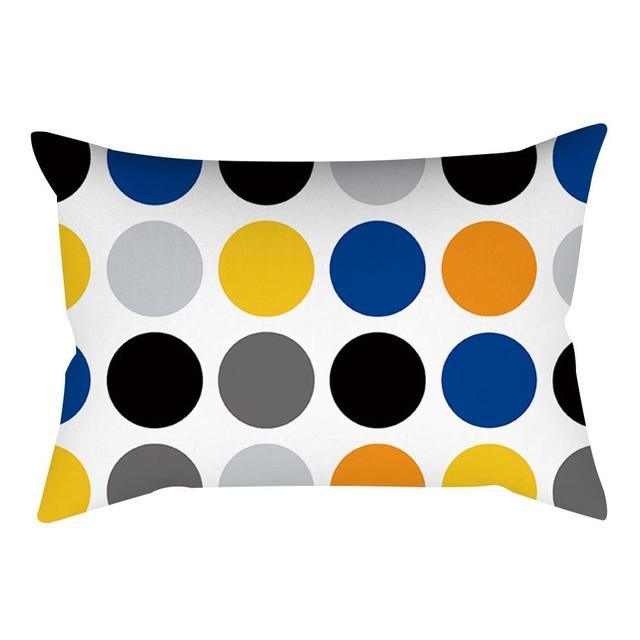 Rectangle Yellow Pillow Case Sofa Car Seat Cushion Cover Home Textile Modern Decorative Geometric Outdoor Pillow Cushion Covers Case For Couch Living Room Fashion Pillowcase 30x50CM