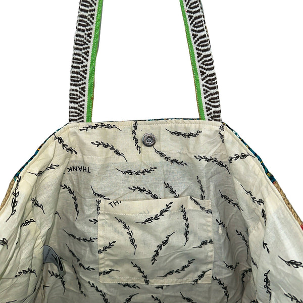Recycled Travel Tote Goa Rice Love