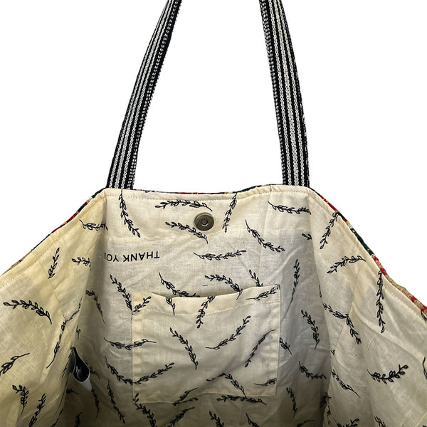 Recycled Travel Tote Delhi Rice Love