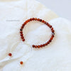 Red Agate Tasbih Bracelet | Men's Misbaha - 33 Beads, 5.5mm