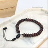 Red Bloodstone Tasbih Bracelet | Men's Prayer Beads - 33 Disc Beads, 8mm
