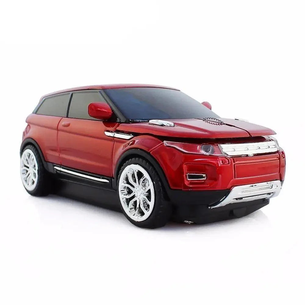 Red Car Shaped 2.4G Wireless Mouse Cool SUV Sport Car Mouse Gamer 1600 DPI Optical Mice Modern Cordless Office School Mice For PC Computer Laptop