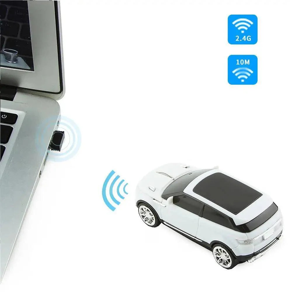 Red Car Shaped 2.4G Wireless Mouse Cool SUV Sport Car Mouse Gamer 1600 DPI Optical Mice Modern Cordless Office School Mice For PC Computer Laptop