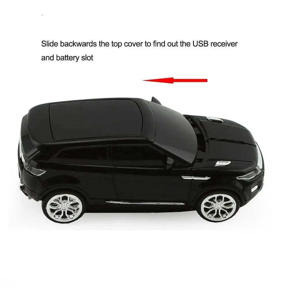 Red Car Shaped 2.4G Wireless Mouse Cool SUV Sport Car Mouse Gamer 1600 DPI Optical Mice Modern Cordless Office School Mice For PC Computer Laptop
