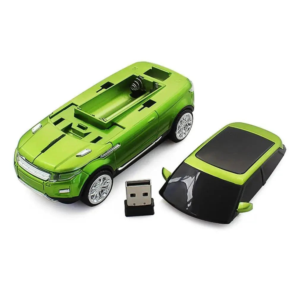 Red Car Shaped 2.4G Wireless Mouse Cool SUV Sport Car Mouse Gamer 1600 DPI Optical Mice Modern Cordless Office School Mice For PC Computer Laptop