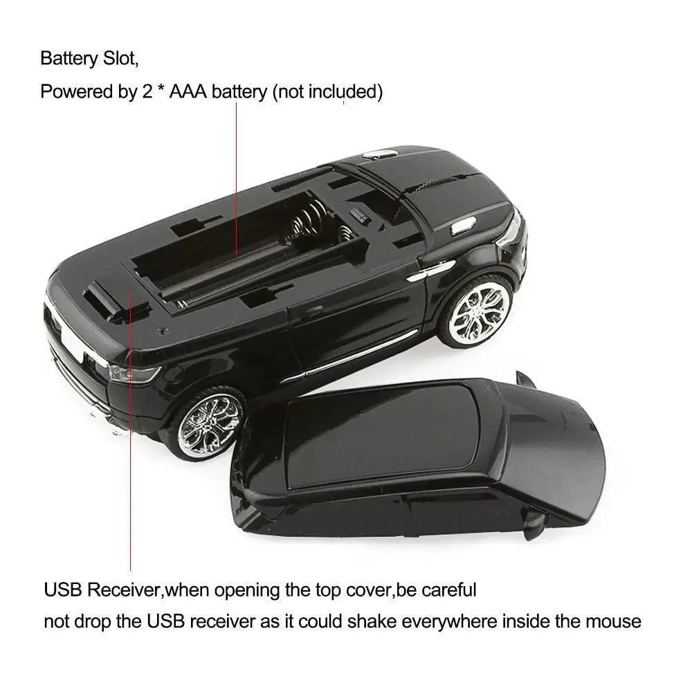Red Car Shaped 2.4G Wireless Mouse Cool SUV Sport Car Mouse Gamer 1600 DPI Optical Mice Modern Cordless Office School Mice For PC Computer Laptop