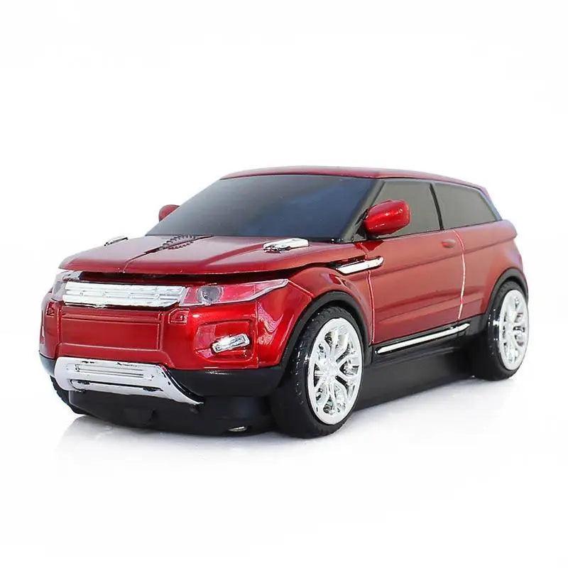 Red Car Shaped 2.4G Wireless Mouse Cool SUV Sport Car Mouse Gamer 1600 DPI Optical Mice Modern Cordless Office School Mice For PC Computer Laptop