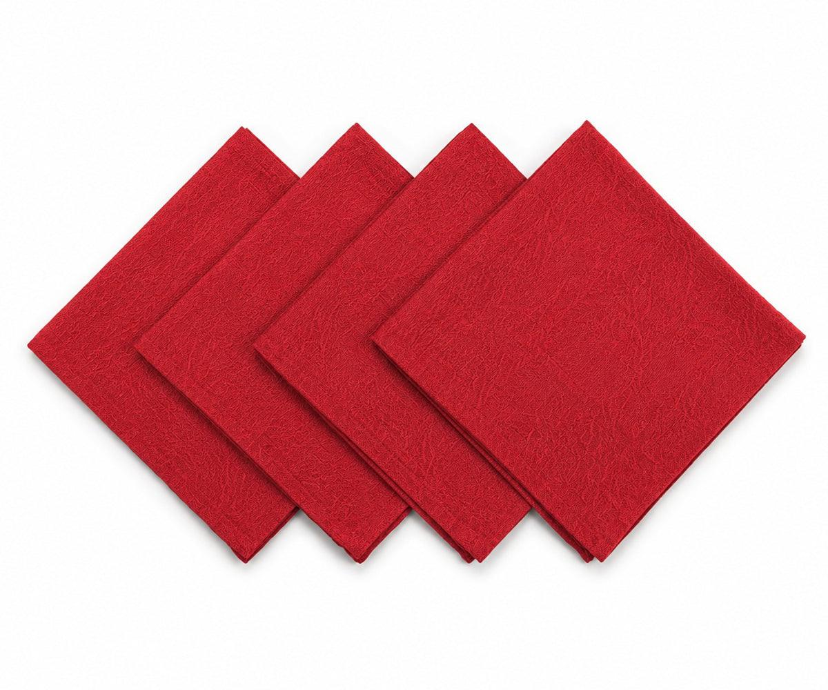 Red Napkins - Floral Napkins
