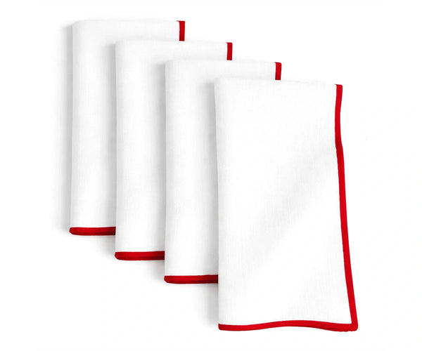 Merrow Stitch Cotton Napkins