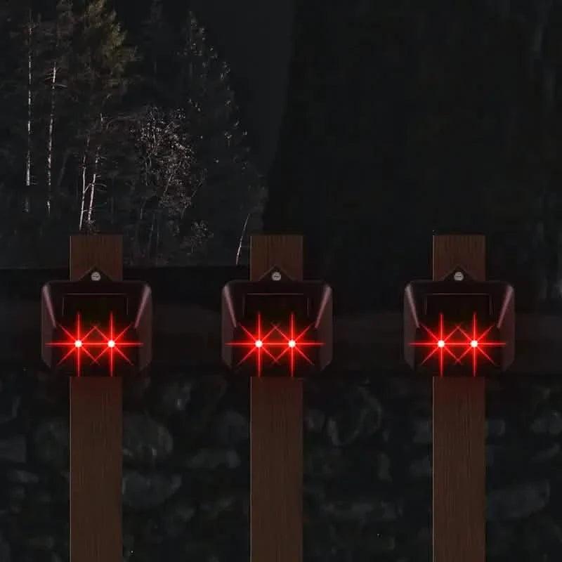 Red LED Light Waterproof Predator Repellent for Gardens